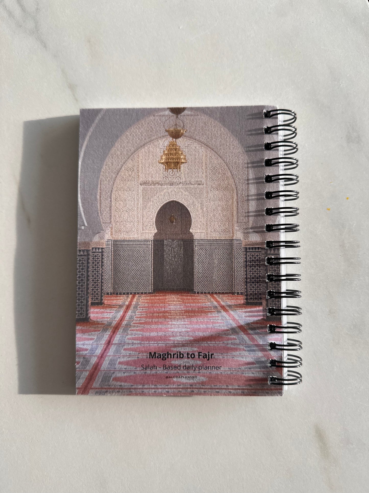Maghrib to Asr - salah based daily planner A6