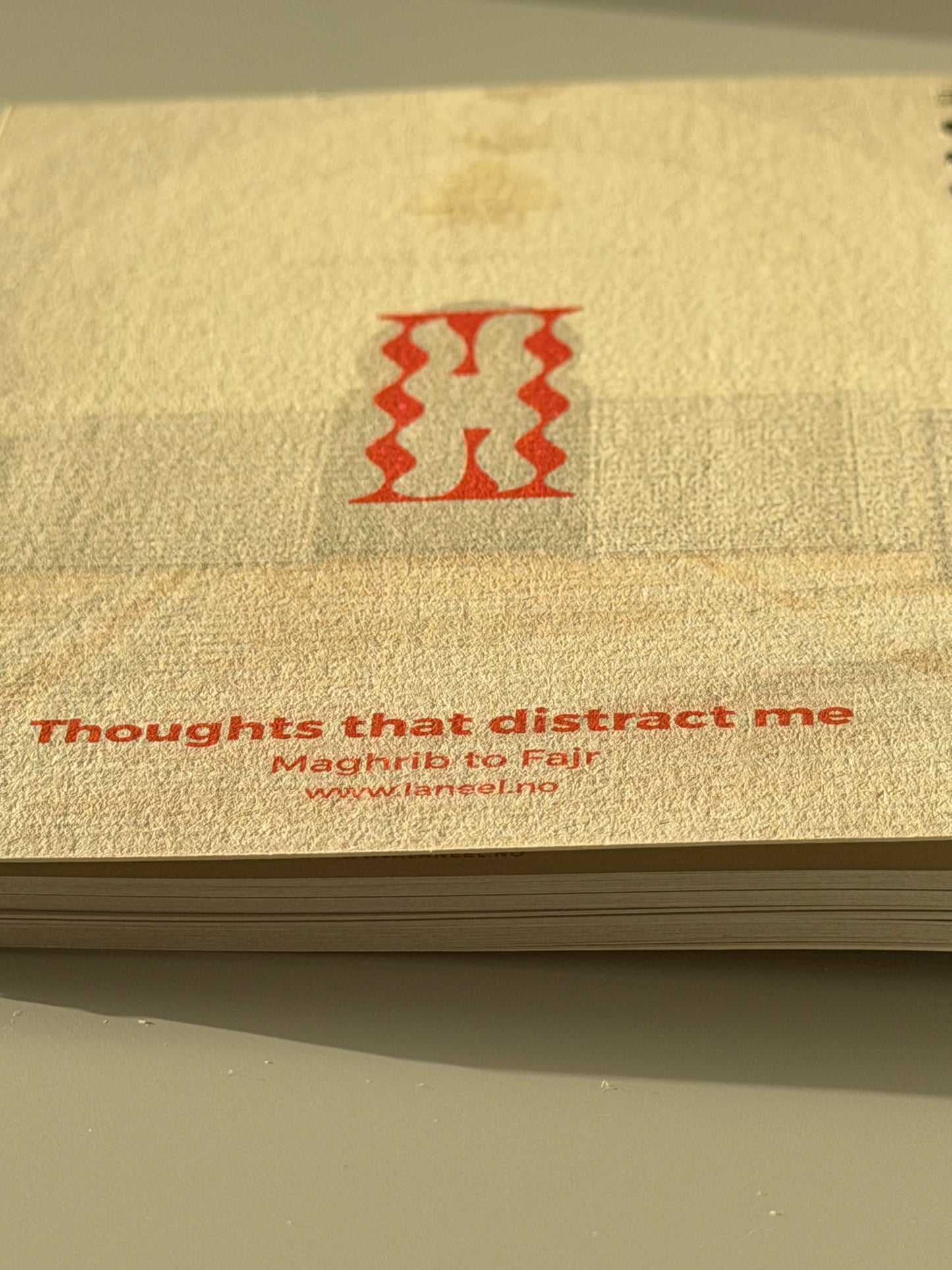 THOUGHTS THAT DISTRACT ME Prayer journal