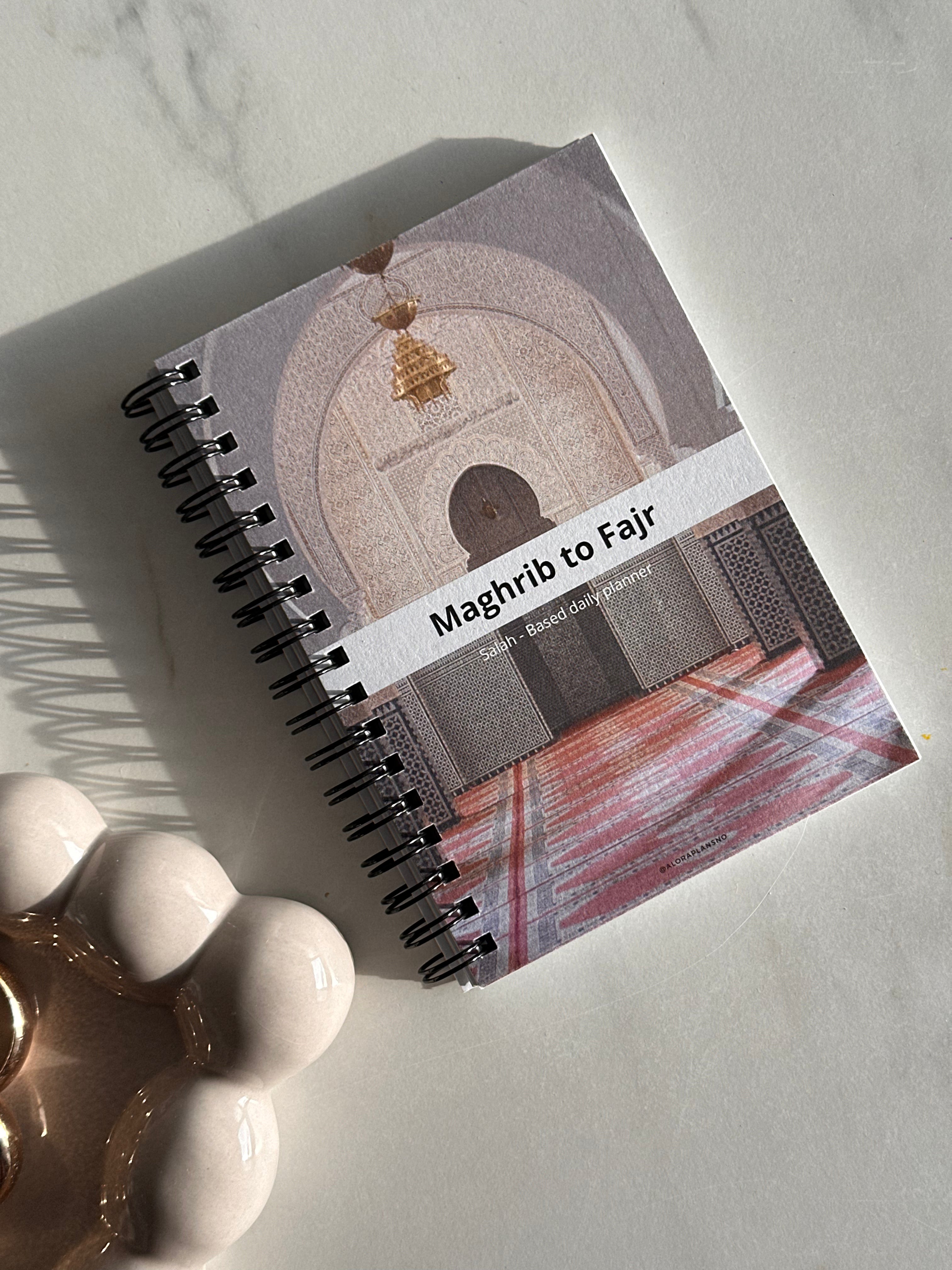 Maghrib to Asr - salah based daily planner A6